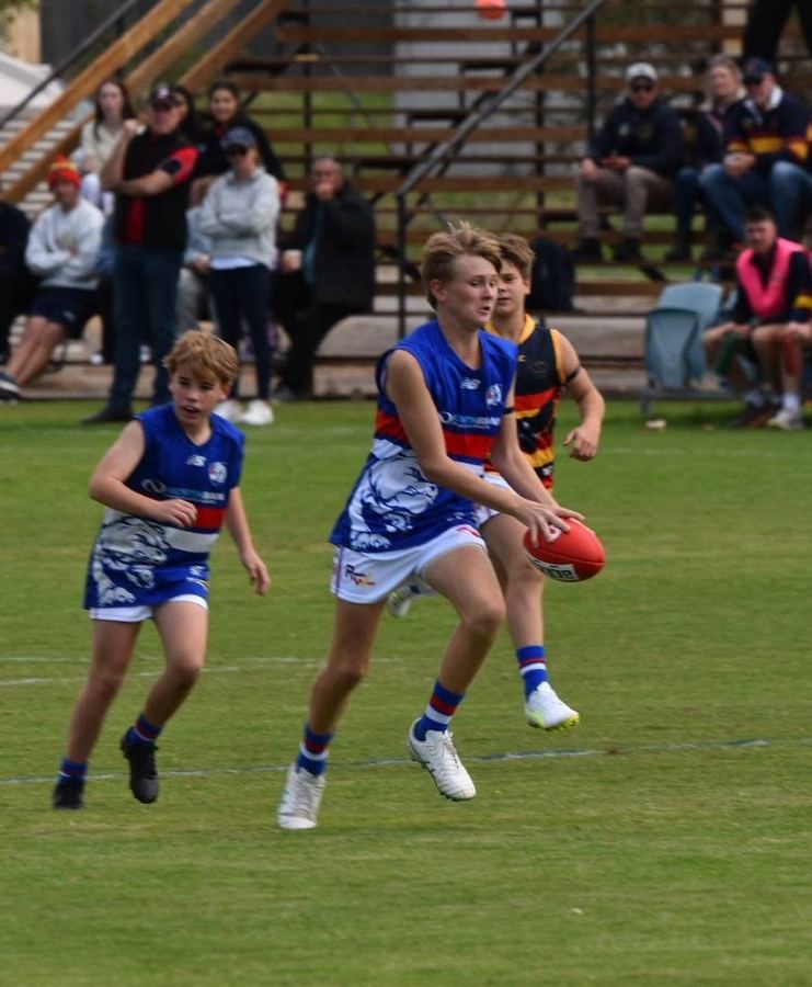 Quick hands disposing of the ball